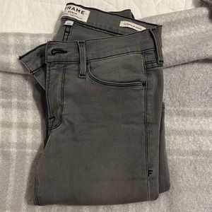 Distressed frame denim skinny Jean